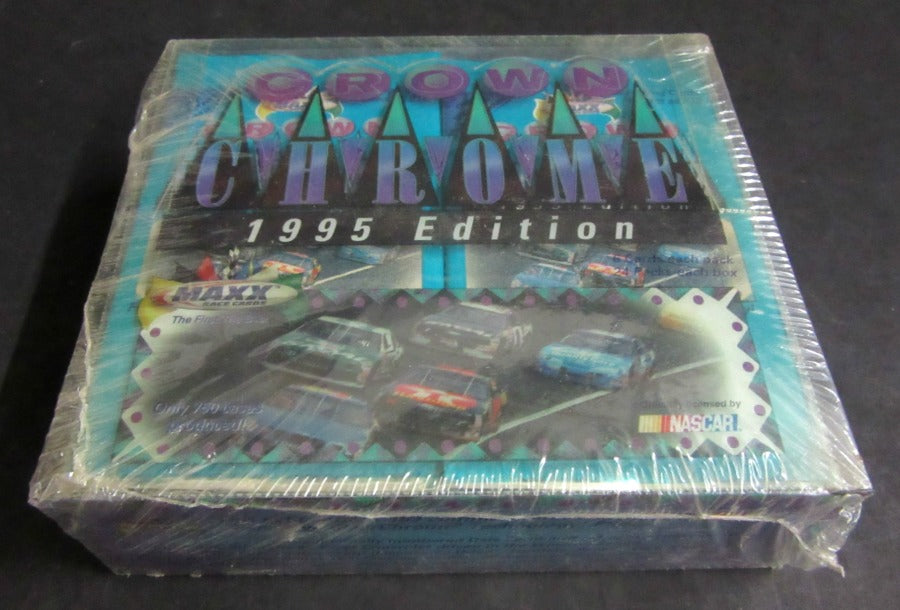 1995 Maxx Crown Chrome Racing Race Cards Box (Read)