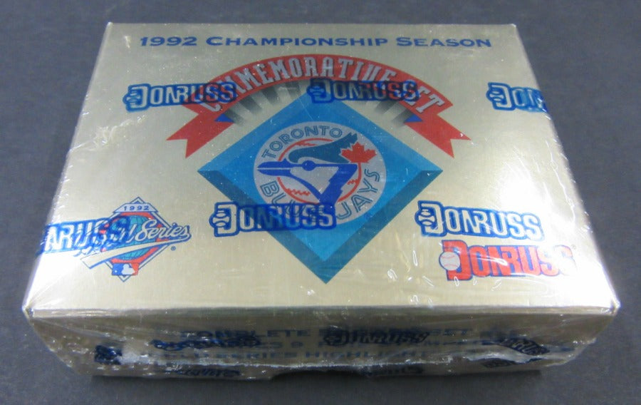 1992 Donruss Baseball Toronto Blue Jays Championship Factory Set