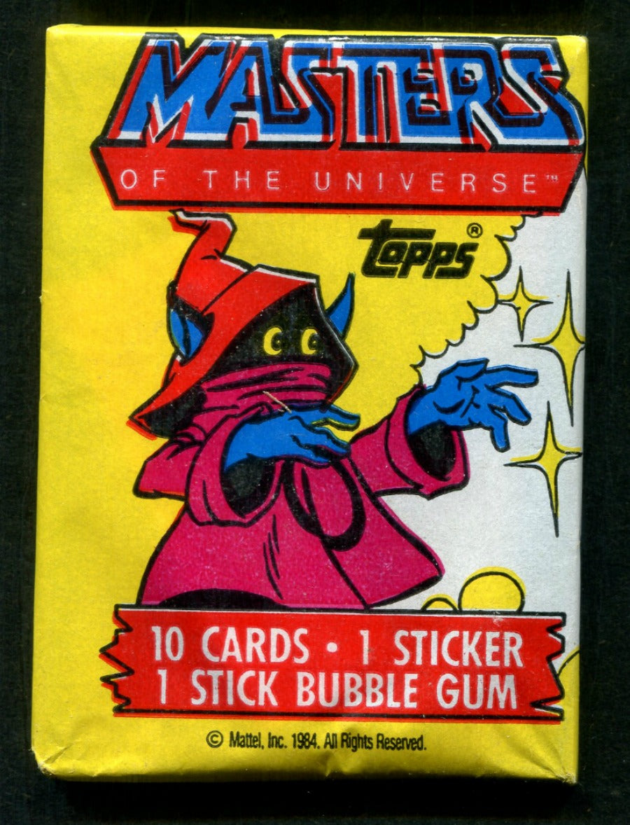 1984 Topps Masters Of The Universe Unopened Wax Pack