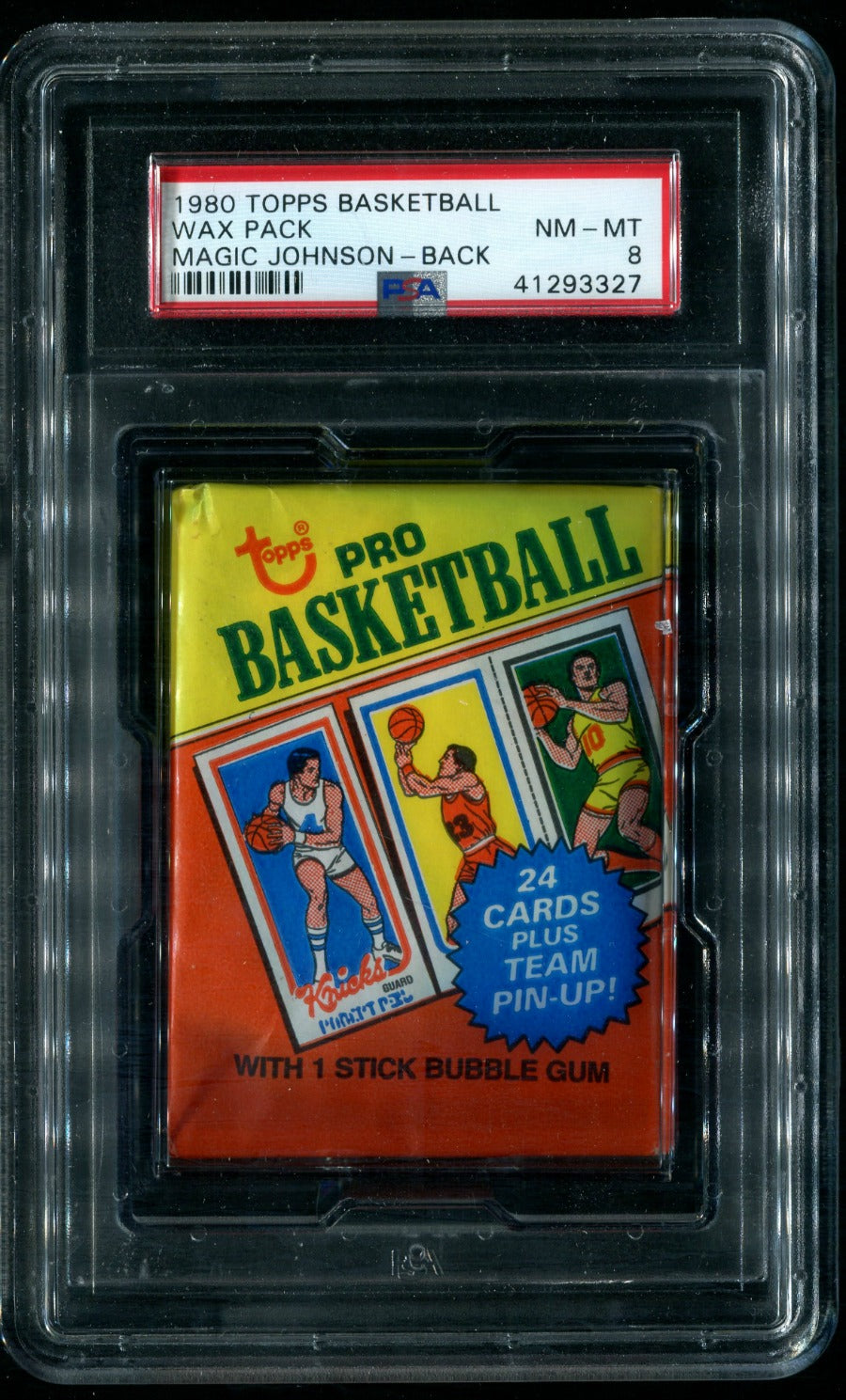 1980/81 Topps Basketball Unopened Wax Pack PSA 8 Magic