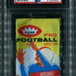 1962 Fleer Football Unopened 5 Cent Wax Pack PSA 7