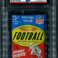 1965 Philadelphia Football Unopened 5 Cent Wax Pack PSA 7