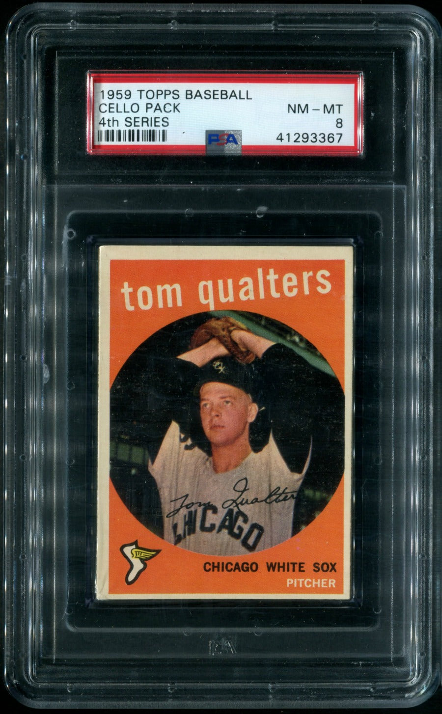 1959 Topps Baseball Unopened 4th Series Cello Pack PSA 8