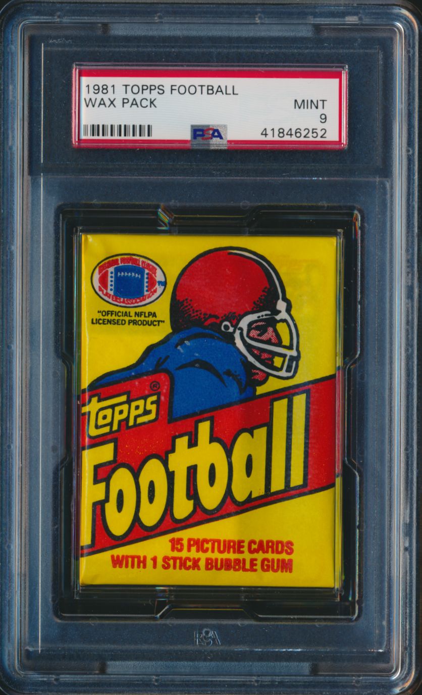 1981 Topps Football Unopened Wax Pack PSA 9