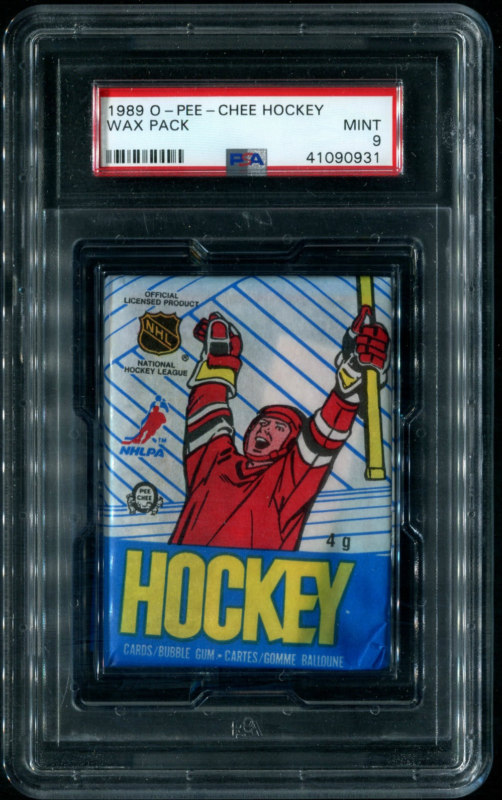 1989/90 OPC O-Pee-Chee Hockey Unopened Wax Pack PSA 9