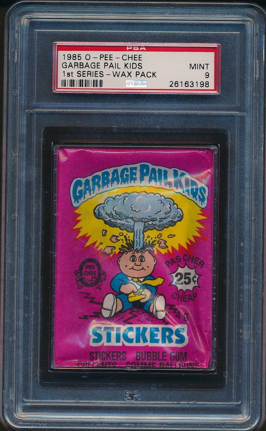 1985 OPC O-Pee-Chee Garbage Pail Kids 1st Series Wax Pack PSA 9