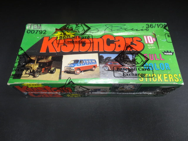 1975 Fleer Kustom Cars Unopened Series 2 Wax Box (w/ Barris Auto)