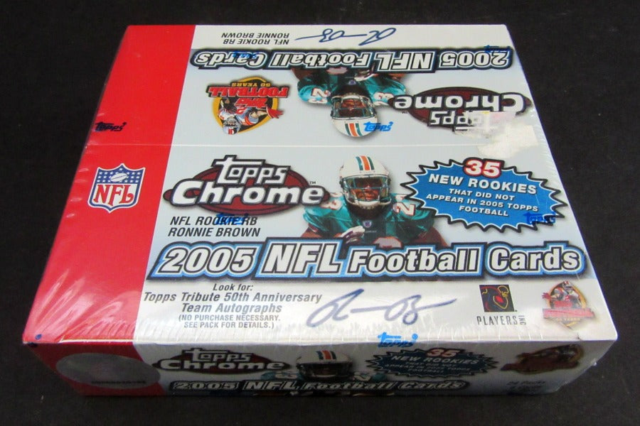 2005 Topps Chrome Football Box (Retail) (24/4)