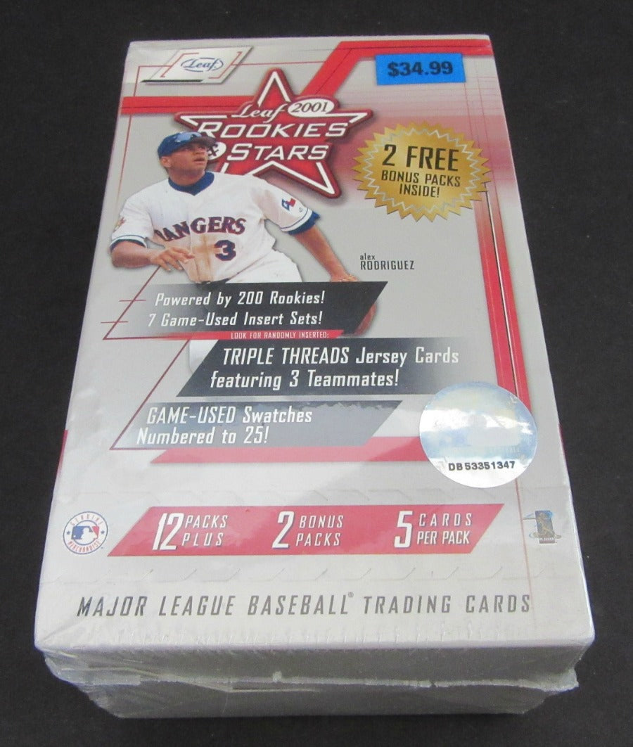 2001 Leaf Rookies & Stars Baseball Blaster Box (14/5)