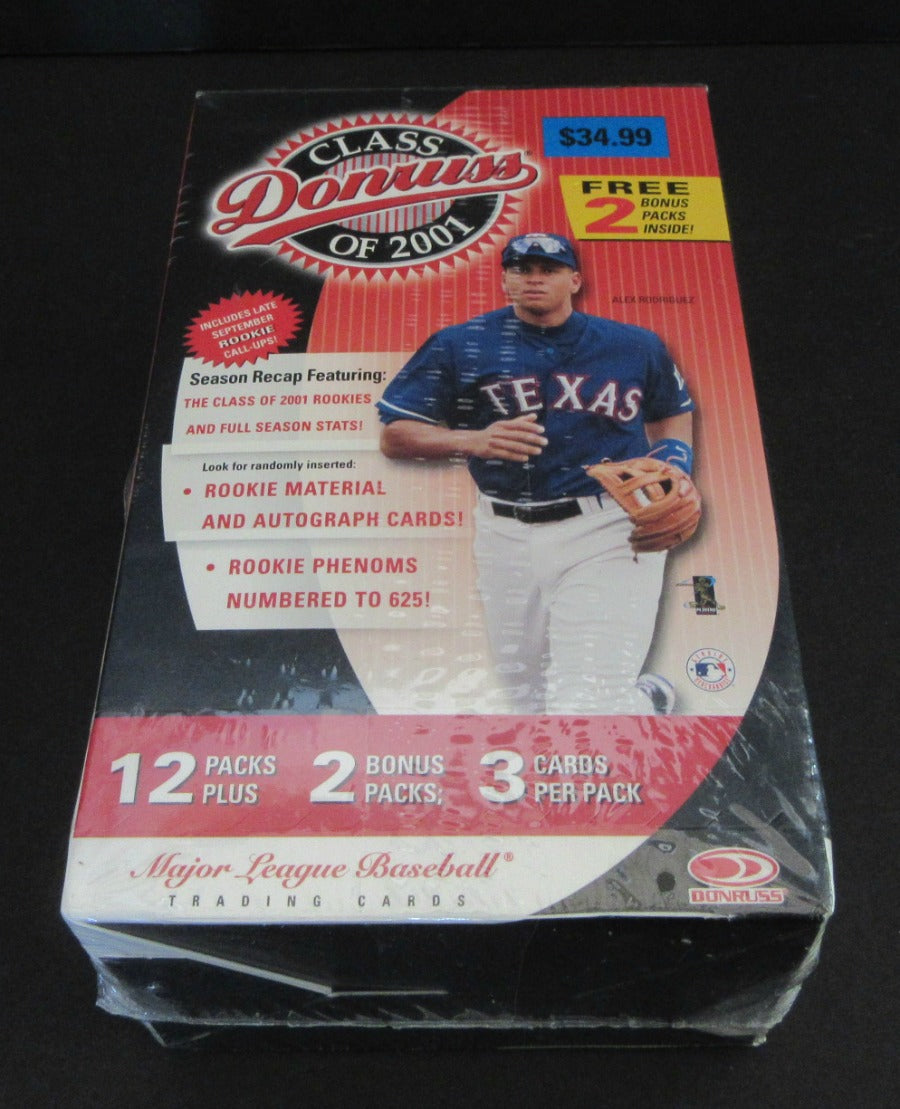 2001 Donruss Class Of 2001 Baseball Blaster Box (14/3)