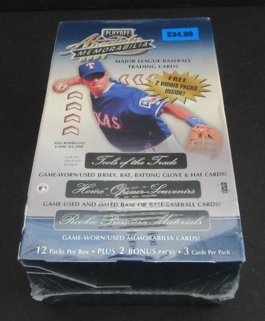 2001 Playoff Absolute Memorabilia Baseball Blaster Box (14/3)