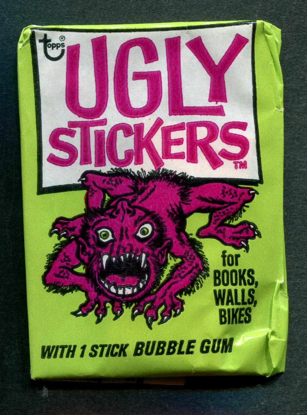 1974 Topps Ugly Stickers Unopened Wax Pack