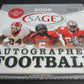 2009 Sage Autographed Football Box (Hobby)
