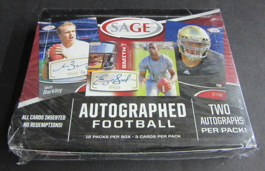 2013 Sage Autographed Football Box (Hobby)