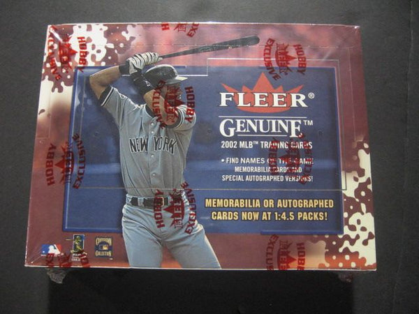 2002 FLEER GENUINE BASEBALL (2) Packs Sealed From Box - Auto Game Used Card  🔥