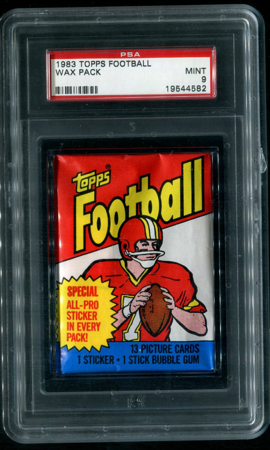 1983 Topps Football Unopened Wax Pack PSA 9