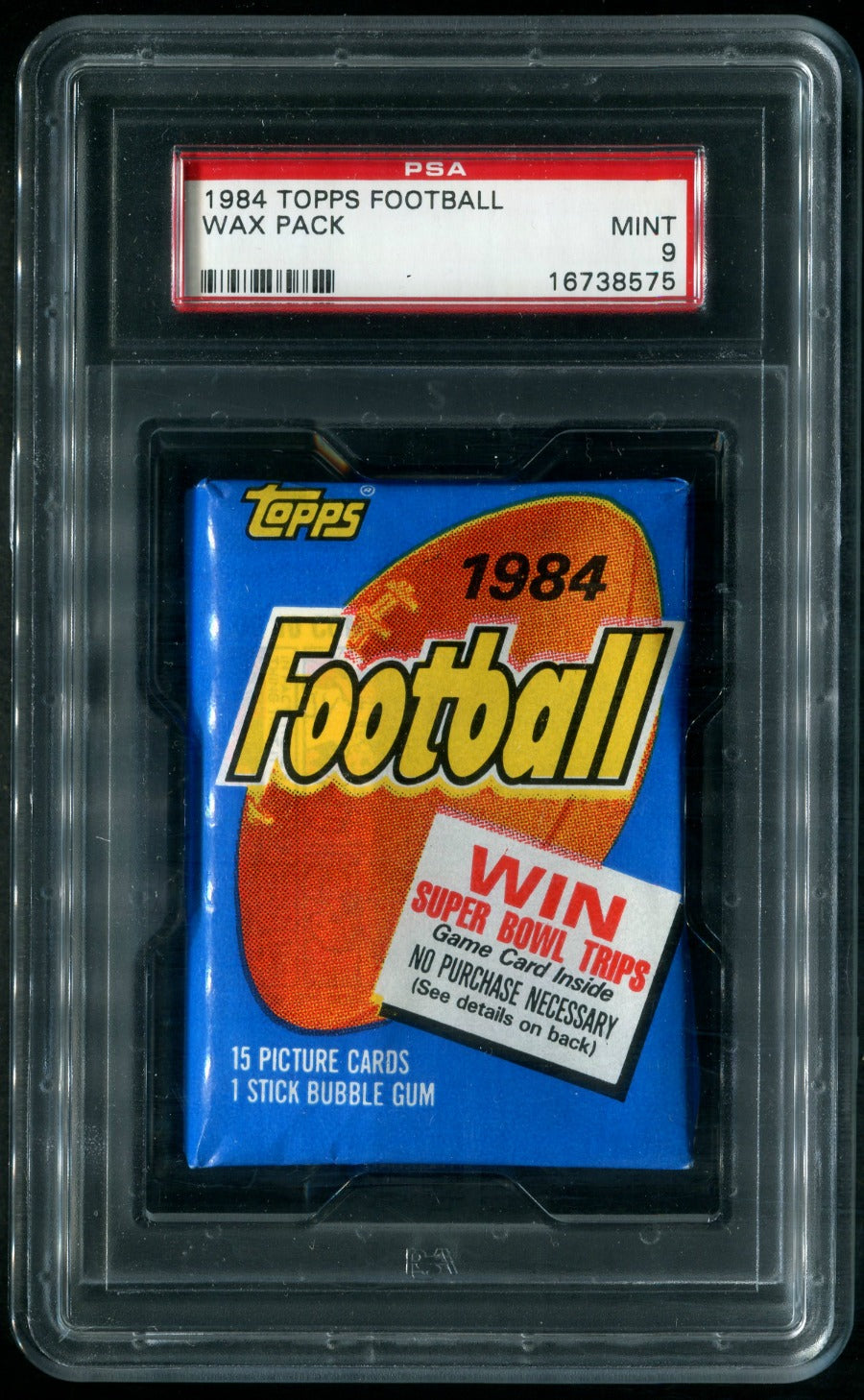 1984 Topps Football Unopened Wax Pack PSA 9