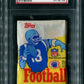 1985 Topps Football Unopened Wax Pack PSA 9 (White Wrapper)