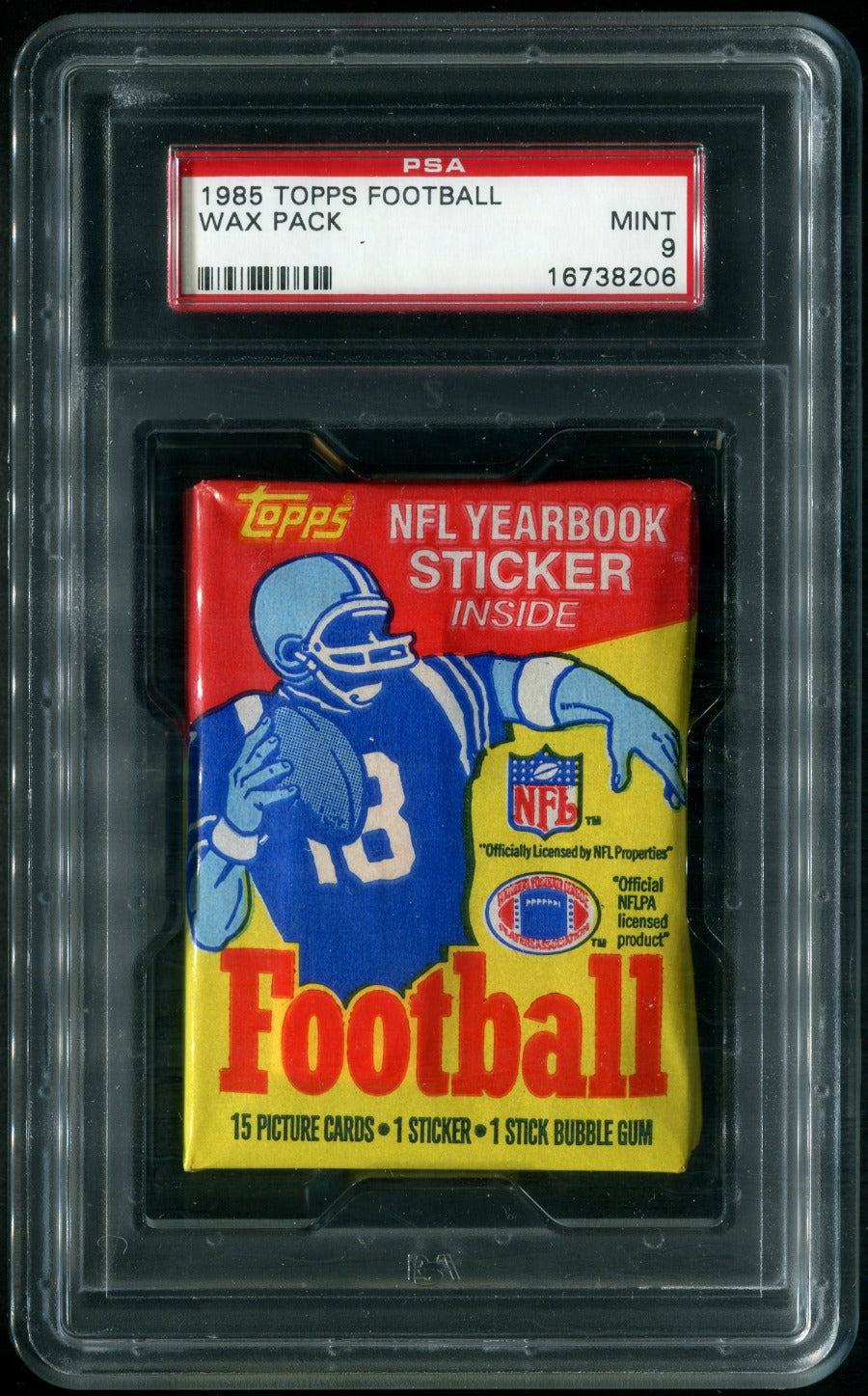 1985 Topps Football Unopened Wax Pack PSA 9 (Red Wrapper)