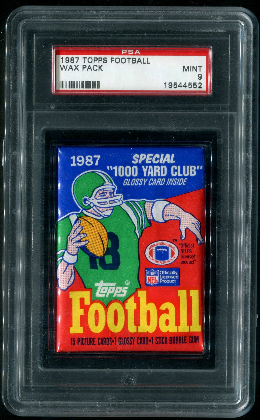 1987 Topps Football Unopened Wax Pack PSA 9