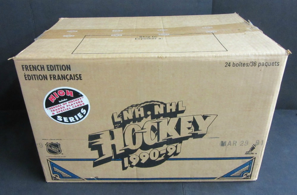 1990/91 Upper Deck Hockey High Series Case (French) (24 Box)