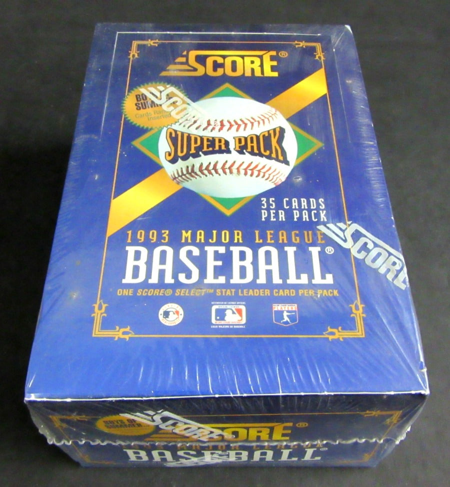 1993 Score Baseball Super Pack Box