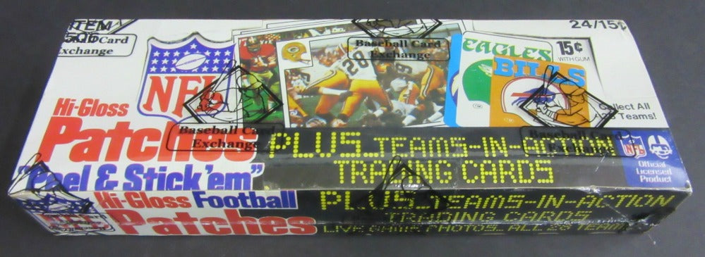 1977 Fleer Football Patches Unopened Wax Box (BBCE)