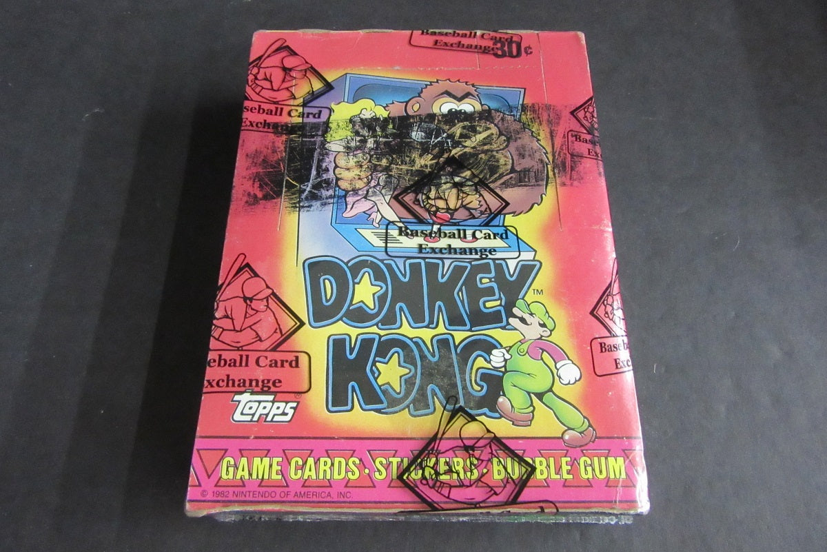 1982 Topps Donkey Kong Unopened Wax Box (BBCE) (X-Out)