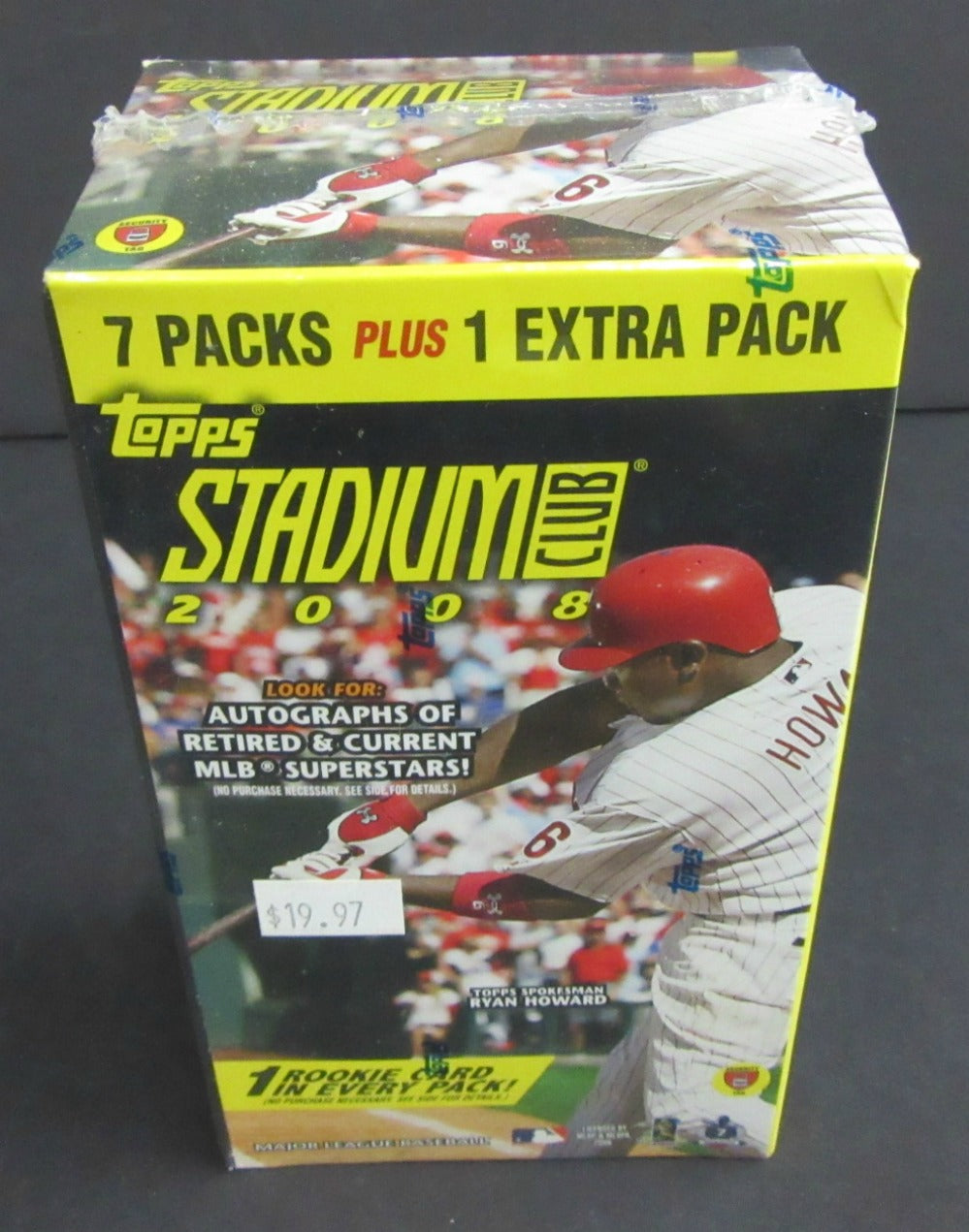 2008 Topps Stadium Club Baseball Blaster Box (8/5)