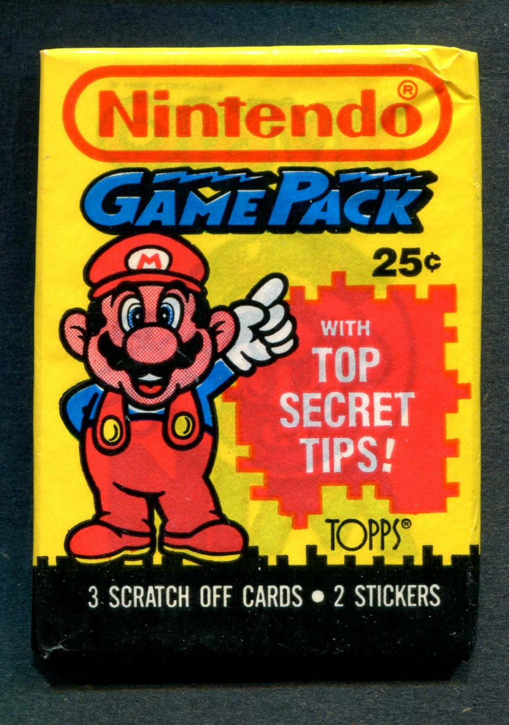 1989 Topps Nintendo Game Pack Series 1 Unopened Wax Pack
