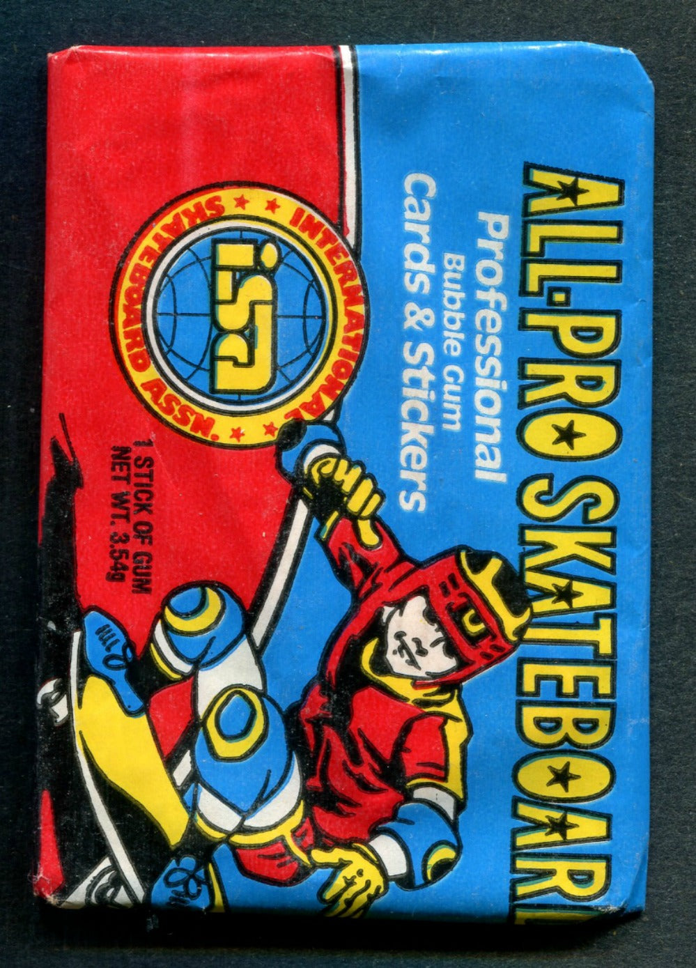 1978 Donruss All Pro Skateboard Unopened Wax Pack