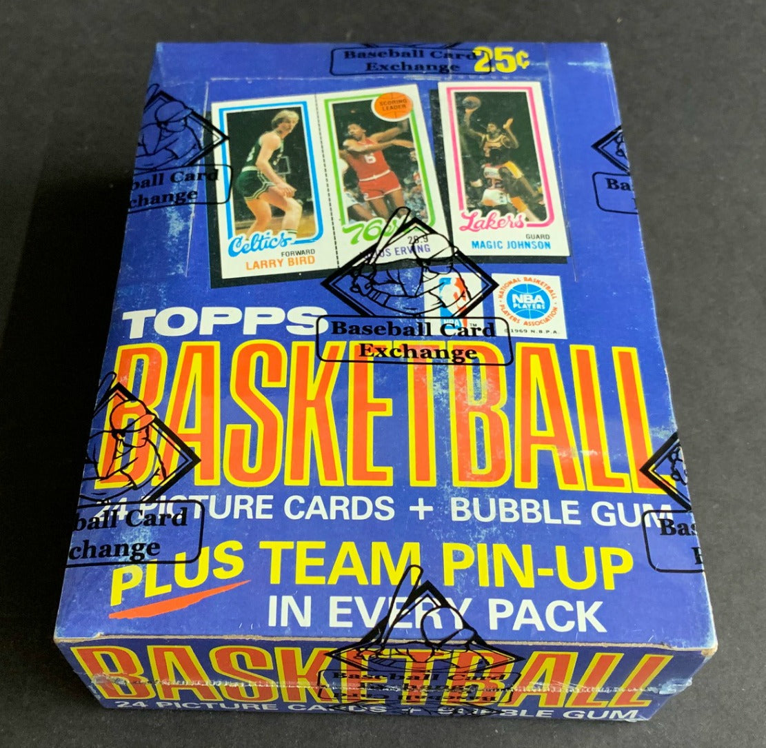 1980/81 Topps Basketball Unopened Wax Box (Bird/Erving/Johnson) (BBCE)