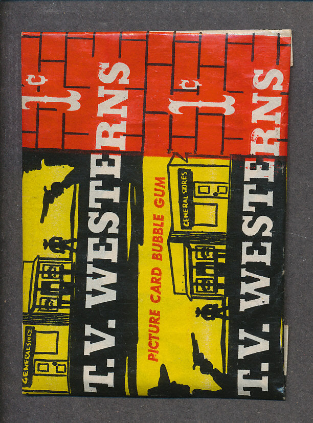 1958 Topps T.V. Westerns Unopened 1 Cent Wax Pack