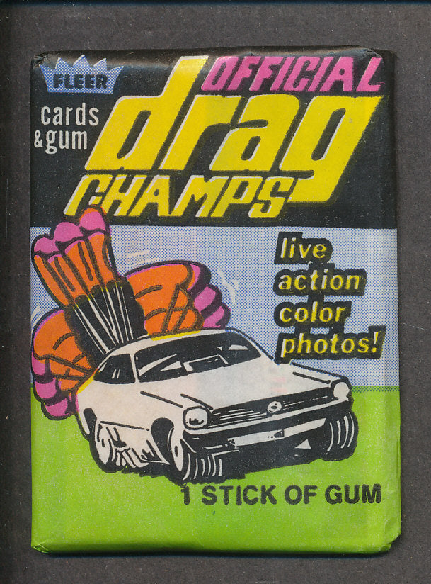 1971 Fleer Drag Champs Unopened Wax Pack