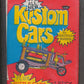 1975 Fleer Kustom Cars Unopened Wax Pack