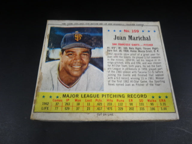 1963 Jello Baseball Juan Marichal Unopened Box