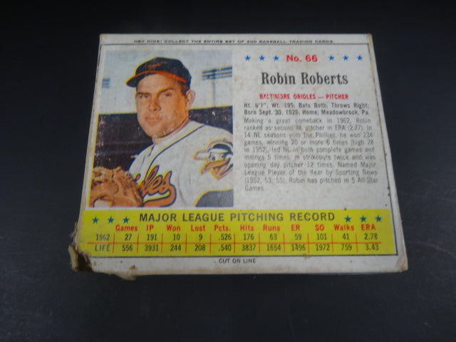 1963 Jello Baseball Robin Roberts Unopened Box