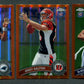 2011 Topps Chrome Football Orange Refractor Set (220)