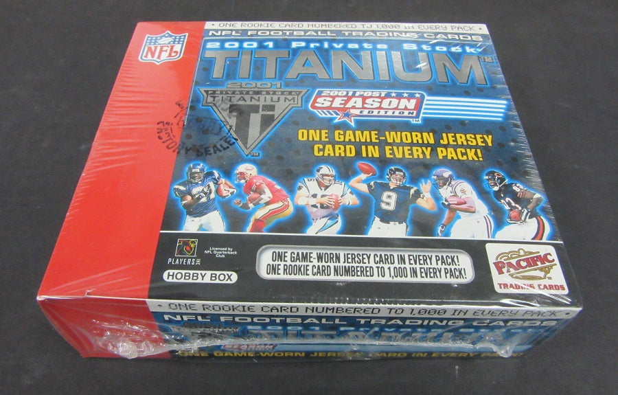 2001 Pacific Private Stock Titanium Football Post Box (Hobby)