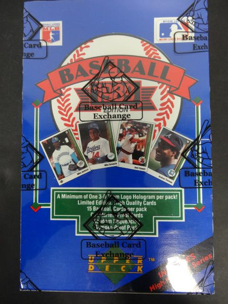 1989 on sale Upper Deck Baseball set