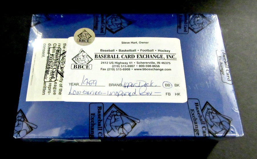 1989 Upper Deck Baseball Low Series Box (BBCE)