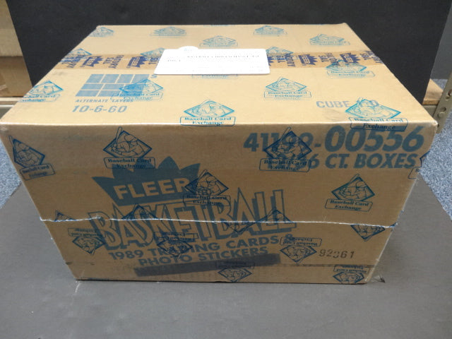 1989/90 Fleer Basketball Factory Sealed Wax Case (12 Box) (BBCE)