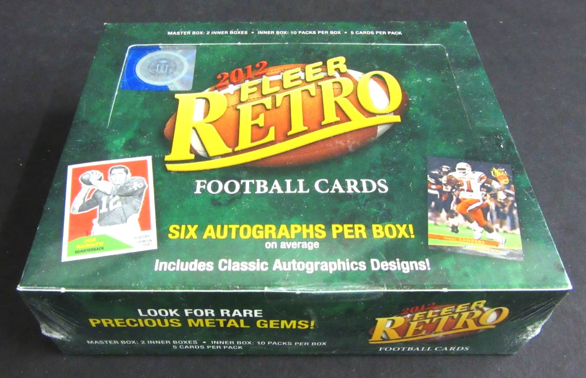 2012 Fleer Retro Football Box (Hobby) (2/10/5)