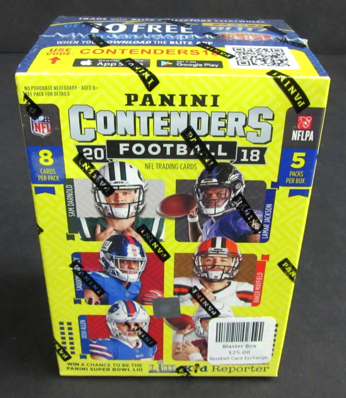 2018 Panini Contenders Football Blaster Box (5-8)