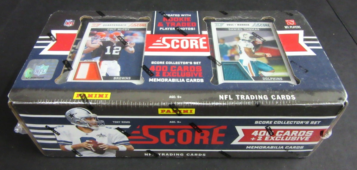 2011 Panini Score Football Factory Set (Memorabila Cards)