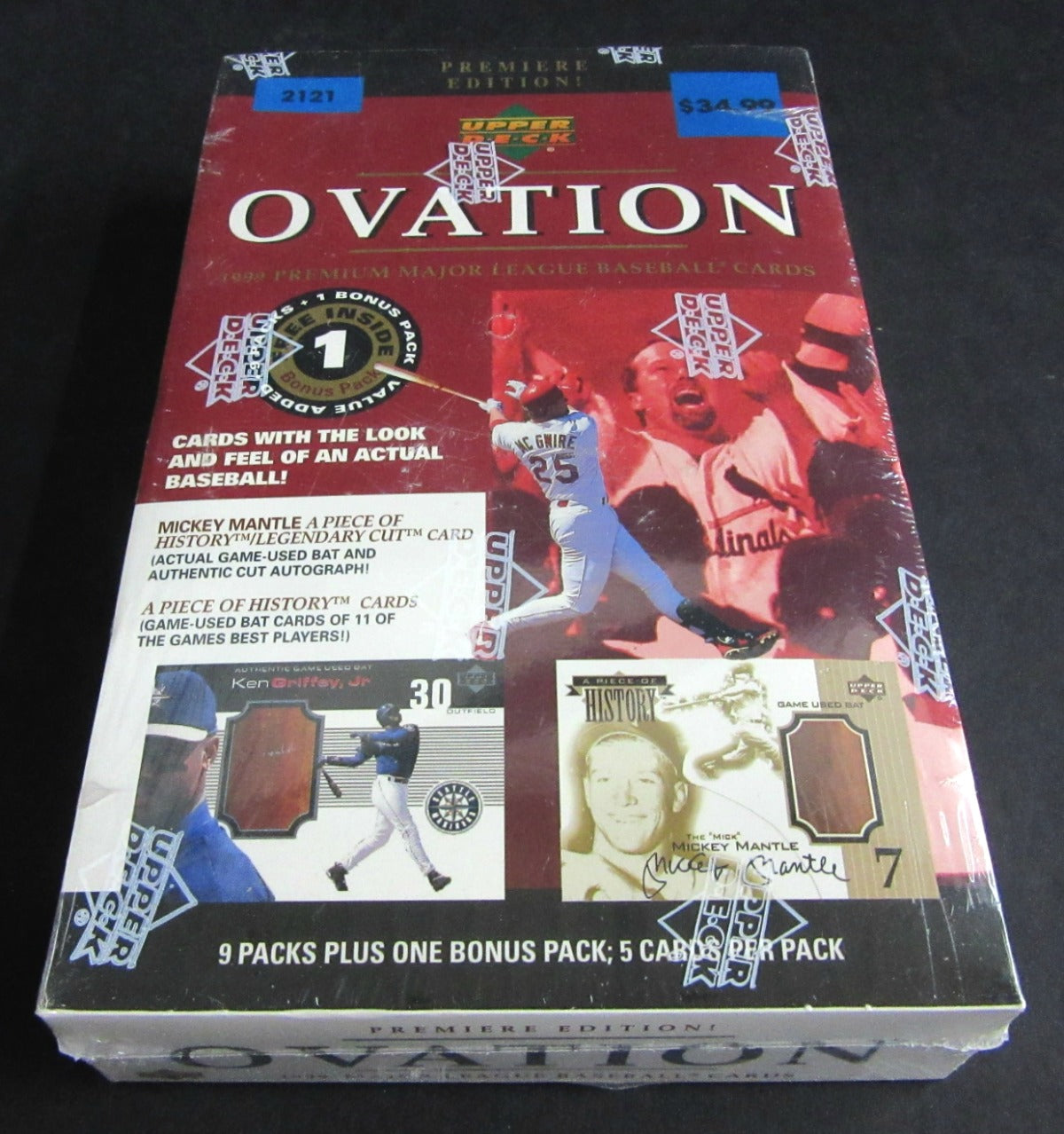 1999 Upper Deck Ovation Baseball Blaster Box (10/5)