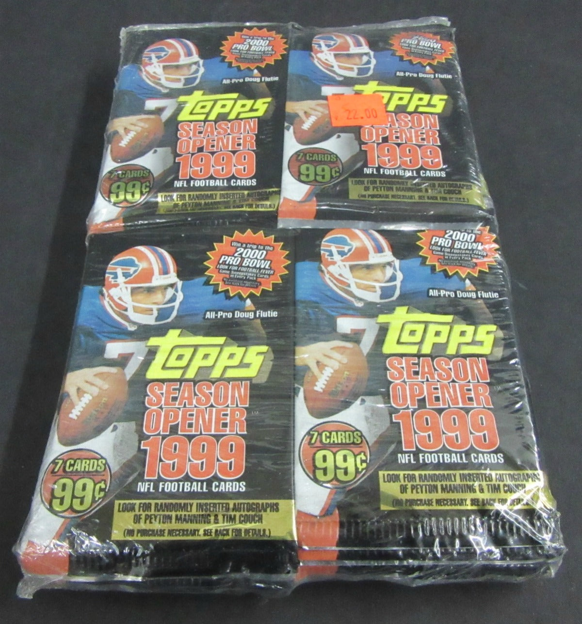 1999 Topps Season Opener Football (Lot of 24 packs)