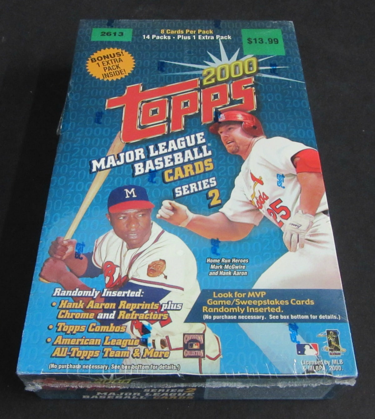 2000 Topps Baseball Series 2 Blaster Box (15/8)