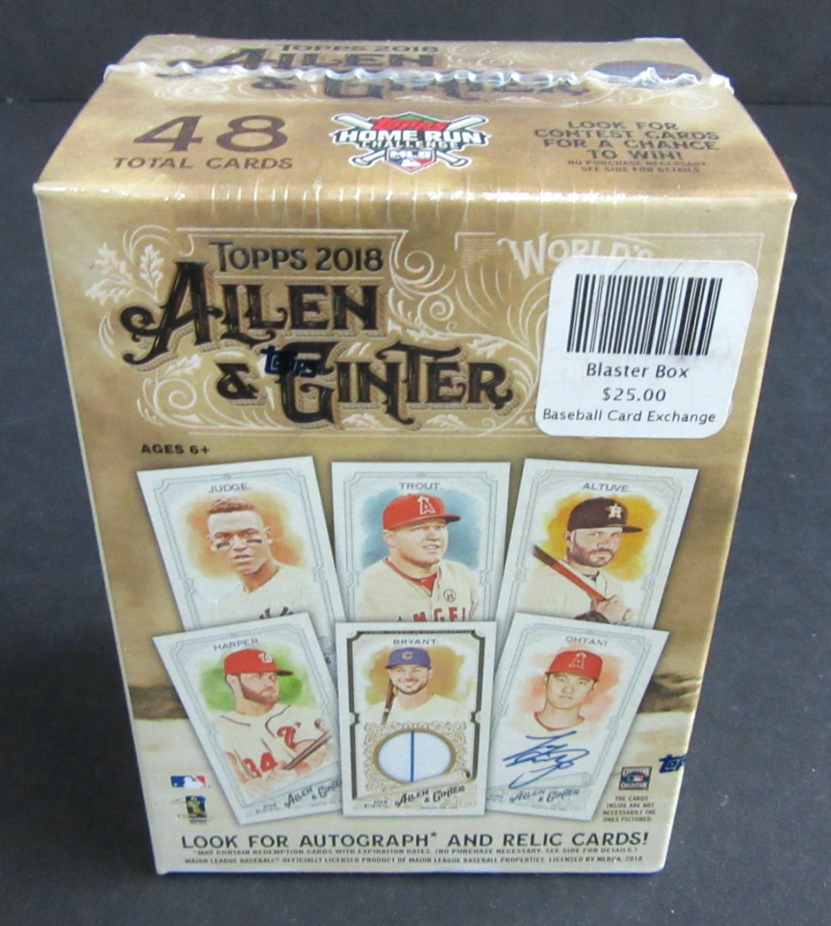 2018 Topps Allen & Ginter Baseball Blaster Box (8/6)