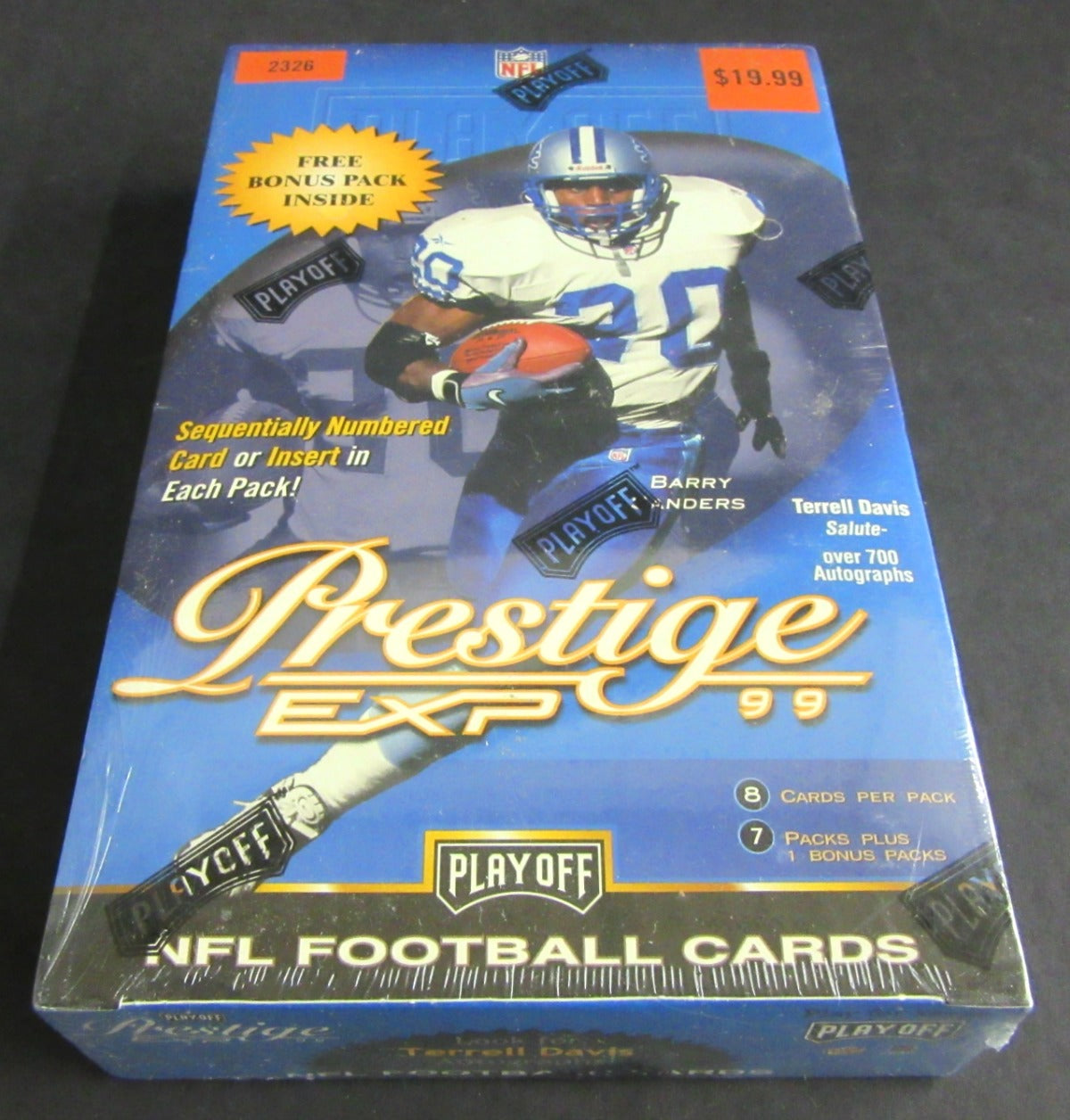 1999 Collector's Edge Prestige EXP Football Blaster Box (8/8)